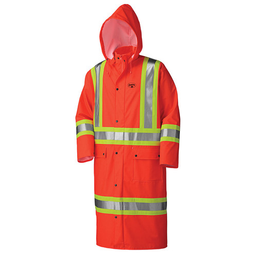 Hi-Vis Long Stretch Waterproof Coat | FR | Pioneer 5896/5897  Safety Supply Canada