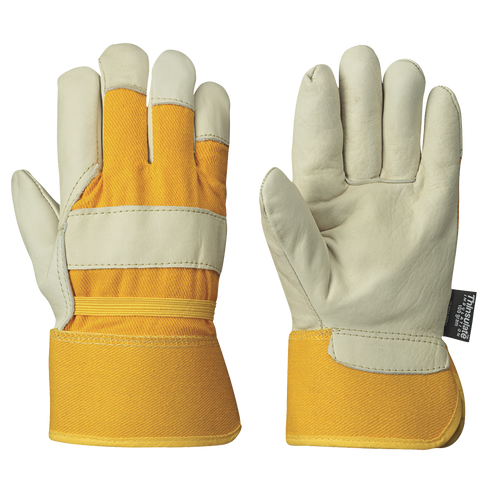 Insulated Fitter's Cowgrain Gloves - 1-PC Palm - Out. Elastic - Thinsulate | P 632A/632B  Safety Supply Canada