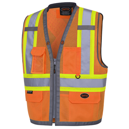 Hi-Viz Mesh Surveyor's Vest | Pioneer 6674/6675   Safety Supply Canada
