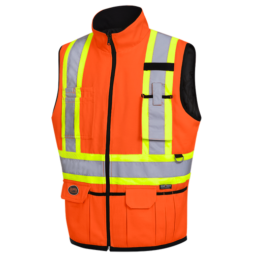 Hi-Viz Reversible Insulated Safety Vest | Pioneer 6688/6689   Safety Supply Canada