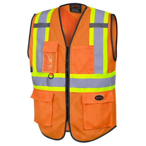 Hi-Viz Zip-Front Safety Vests 6958/6959/6959BK   Safety Supply Canada
