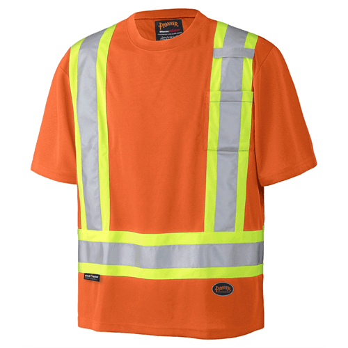 HiVis Birdseye Safety T-Shirt | CSA, Class 1 & 2 | Pioneer 6990/6991/6992/6992N   Safety Supply Canada