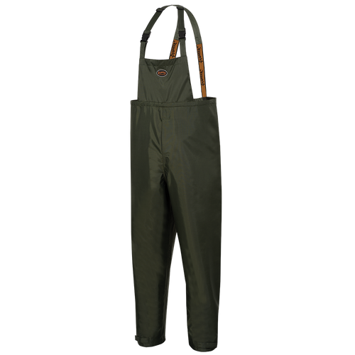 Waterproof Tree Planter Nailhead Ripstop Bib Pants - PVC Coated 420D Oxford Polyester - Yellow D8120P   Safety Supply Canada