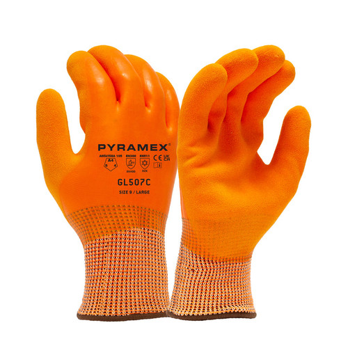 13g A4 HPPE 10g Acrylic Latex Insulated Dipped Glove | Case of 60 | Pyramex GL507C Safety Supply Canada