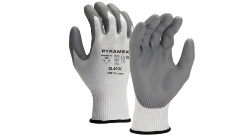 13g HPPE Liner Polyurethane A2 Cut Premium Dipped Glove Case of 120 Pyramex GL403C Safety Supply Canada