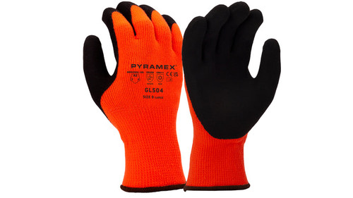 Sandy Latex A2 Cut Sandy Latex 10g w Fleece Liner Insulated Dipped Glove Case of 120 Pyramex GL504 Safety Supply Canada
