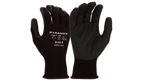 Value Micro-Foam Nitrile 15g Nylon/Spandex Dipped Glove Case of 120 Pyramex GL615 Safety Supply Canada