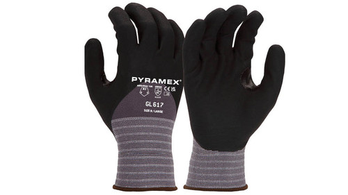 3/4 Micro-Foam Nitrile 15g Nylon Dipped Glove - GL617 Case of 120 Pyramex GL617 Safety Supply Canada