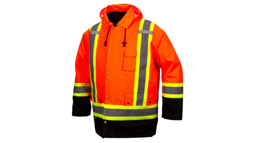 Waterproof Hi-vis Polyester Shell with Quilted Lining Canadian Parka Case of 10 Pyramex RC7P3520 Safety Supply Canada
