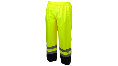 RRWP31 Series PU/Poly Hi-vis Lime Elastic Waist Pant Case of 20 Pyramex RRWP3110 Safety Supply Canada