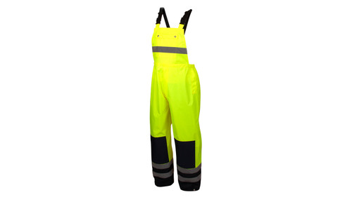 RRWB31 Series PU/Poly Hi-Vis Lime BIB Pant Case of 20 Pyramex RRWB3110 Safety Supply Canada