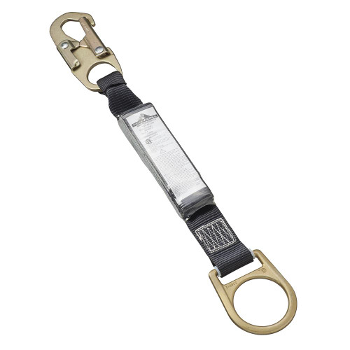 Shock Absorbing Lanyard - SP - Single Leg - Snap & D-Ring - 18" (46 CM) - 110 - 220 Lb Capacity  Safety Supply Canada