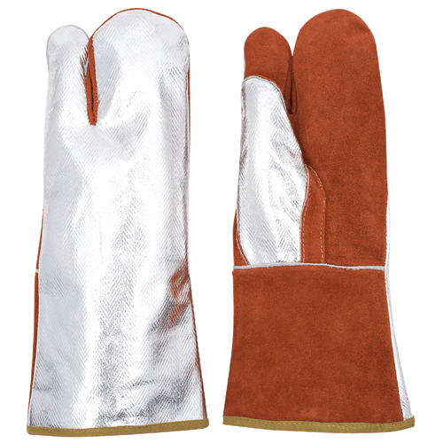 High Heat Aluminized/Leather Combo Mitt | RanPro 695FL   Safety Supply Canada