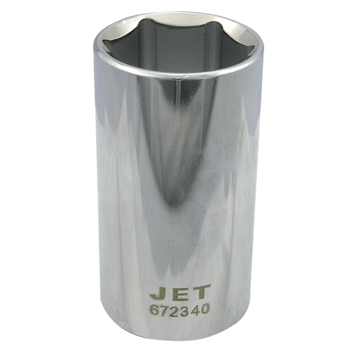 1/2" DR x 5/8" Deep Chrome Socket - 6 Point | Case of 150 | JET 672320 Safety Supply Canada