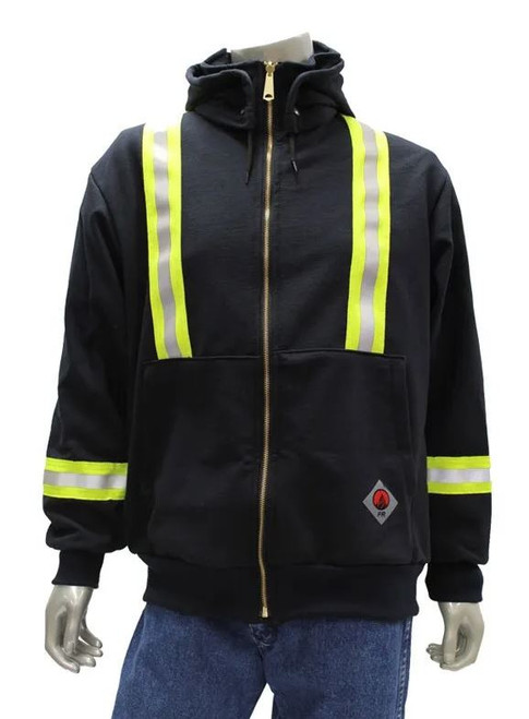 *Carvel Electric* Modacrylic Fleece FR Jacket W/ Hood (2 Logo + Name)