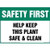 OSHA Safety Sign | Safety Help Keep This Plant Safe  | Incom SS5028V, SS5028A, SS5028P, SC5028V, SC5028A, SC5028P, SA5028V, SA5028P   Safety Supply Canada