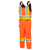 Waterproof Quilted Safety Bib Overall - Hi-Viz Orange | Case of 5 | Pioneer