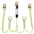Shock Absorbing Lanyard - SP - Twin Leg - Snap Hooks & Tie Backs - 6' (1.8 M) - 110 - 220 Lb Capacity | Case of 5 | Peakworks