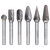 6-PC JET-KUT Carbide Bur Set - Premium | Case of 50 | JET 534202 Safety Supply Canada