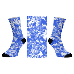 Carolina Blue Sport Tie Dye_Printed Socks Carolina Blue Sport Tie Dye_Printed Socks