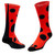Sublimity Ladybug Print Novelty Socks (1 pair) Men's And Women's Casual Dress Socks One Size Fits Most