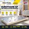 130mm Recticel Eurothane GP PIR Insulation Board - 2400mm x 1200mm x 130mm