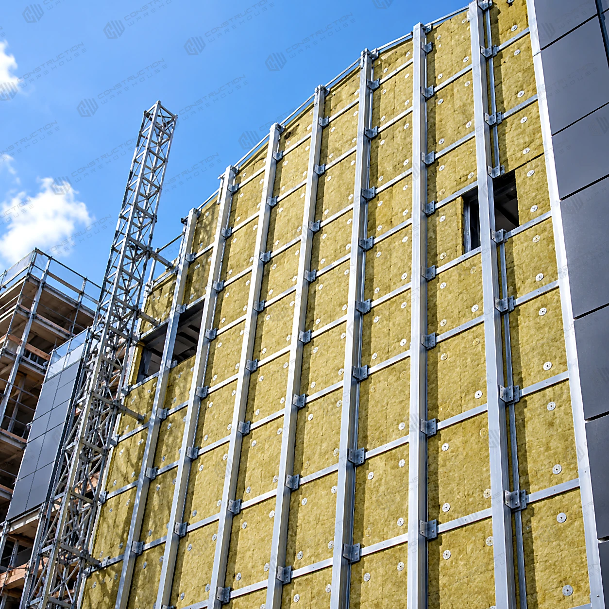 50mm Rockwool RWA45 Acoustic Sound Insulation Slab - 6.48m2 Pack