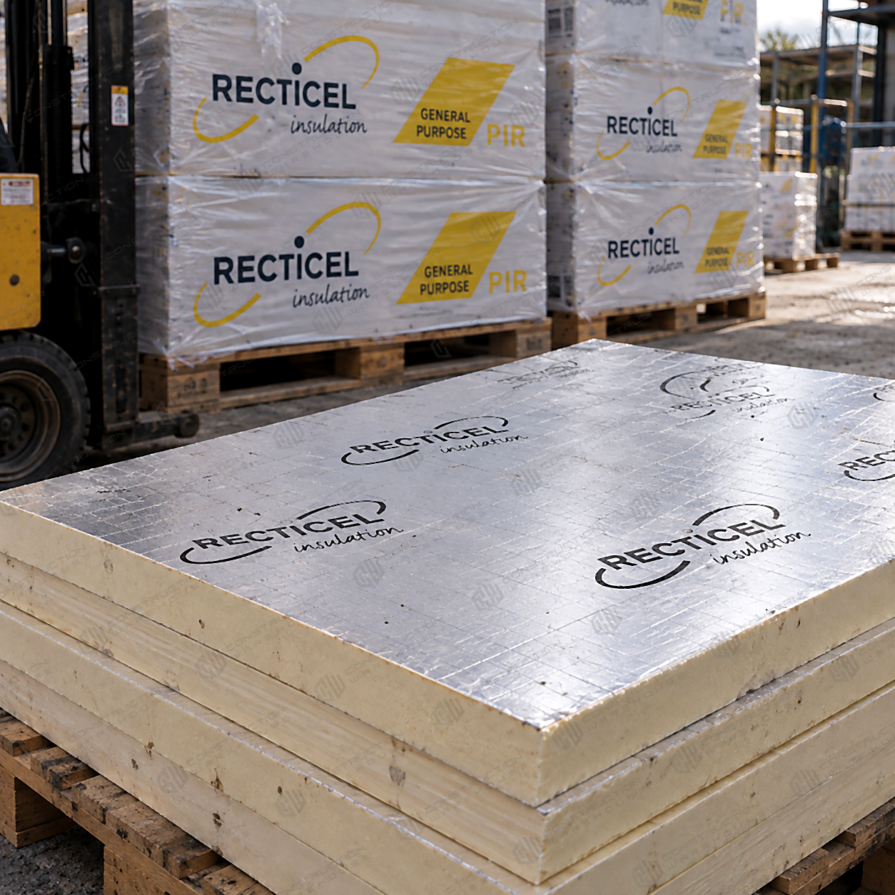 110mm Recticel Eurothane Rigid Insulation Board - 1200mm x 2400mm x110mm