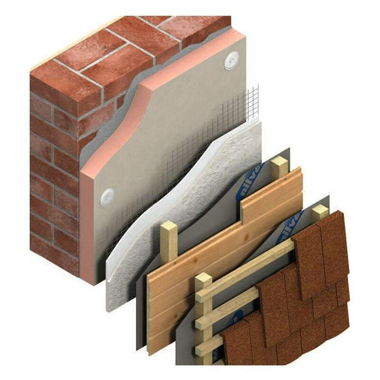 50mm - Kingspan Kooltherm K5 Phenolic External Wall Insulation Board 1200 X 600 X 50mm - Pack of Sheets 10 IK05S050 KGS-50812