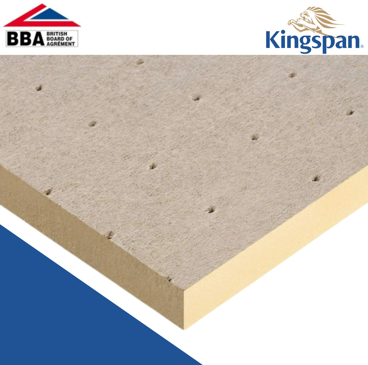 130mm  - Kingspan Thermaroof TR27 PIR Flat Roof Insulation Board 1200 X 600 X 130mm - Pack of 6 Sheets  TR27/130 KGS-51312