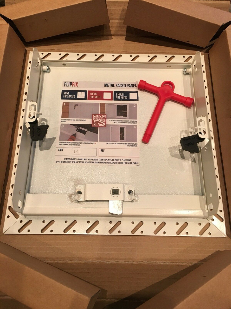 FlipFix Plasterboard Faced Dual Purpose Access Panel - Beaded