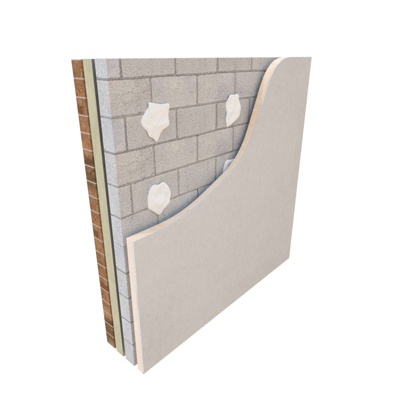 32.5mm Warmatherm PIR Insulated Thermal Laminate - WARMALINER Plasterboard  2400mm x 1200mm   WRM-60760-32.5