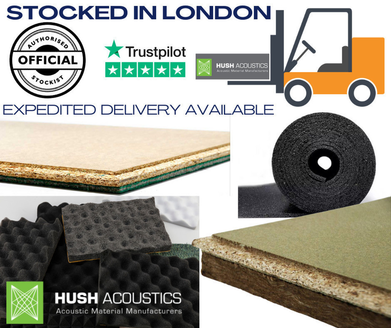 Hush CEM 22mm- Cement Particle Acoustic - High Mass Floorboard   HSH-1053-22