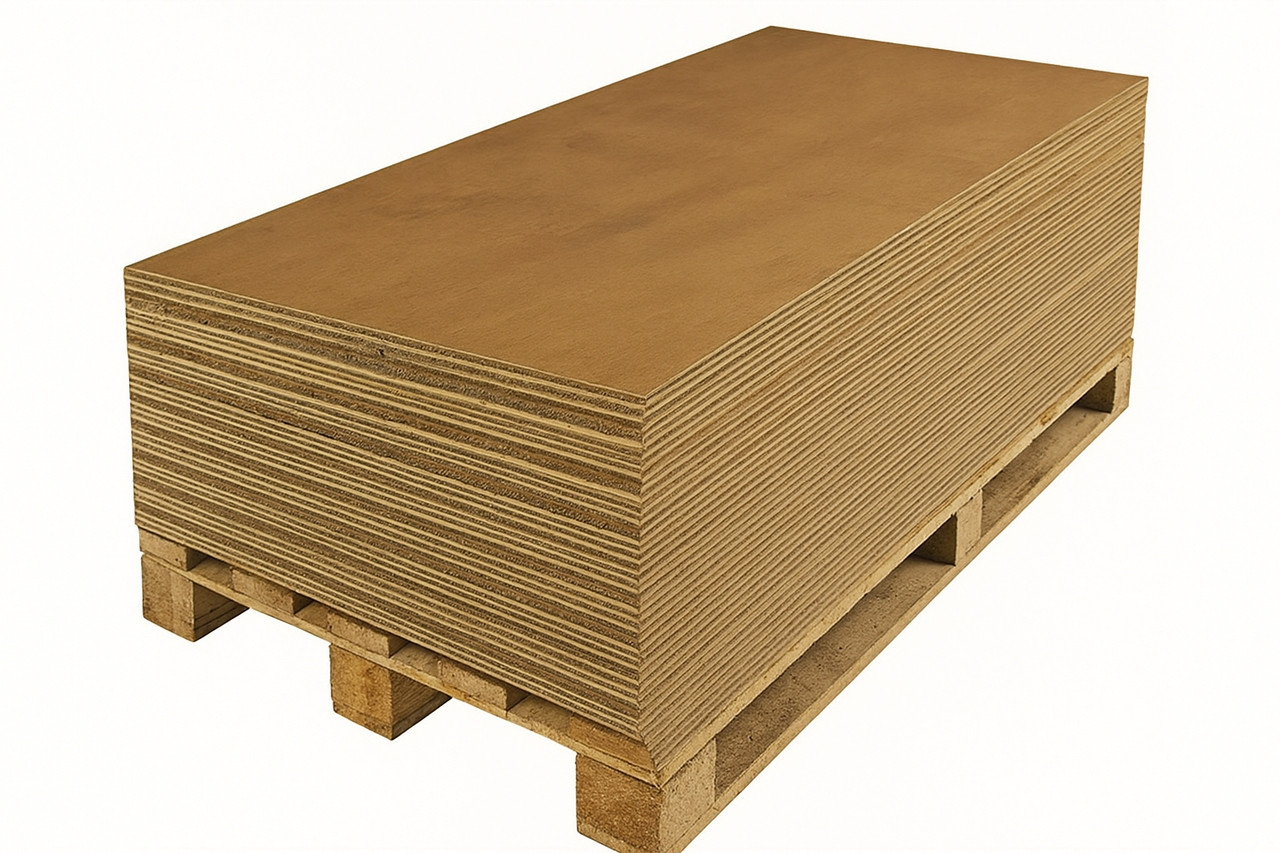 2440 x 1220 x 15mm Hardwood Faced Poplar Core B/BB CE Structural Plywood EN636-2 Class 2 EN314-2 FSC - Pallet Plus   GEN-64030