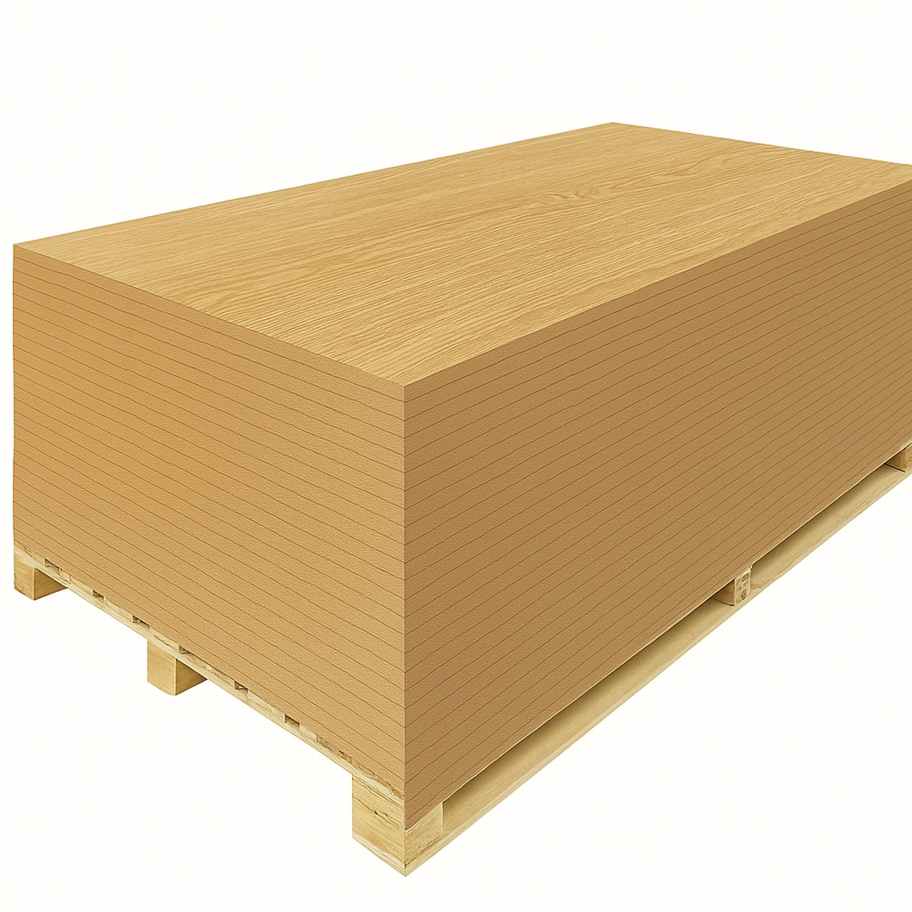 13mm Oak Veneered MDF Board Crown Cut A/B Grade 2440mm x 1220mm (8' x 4') FSC - Pallet Plus   GEN-64040