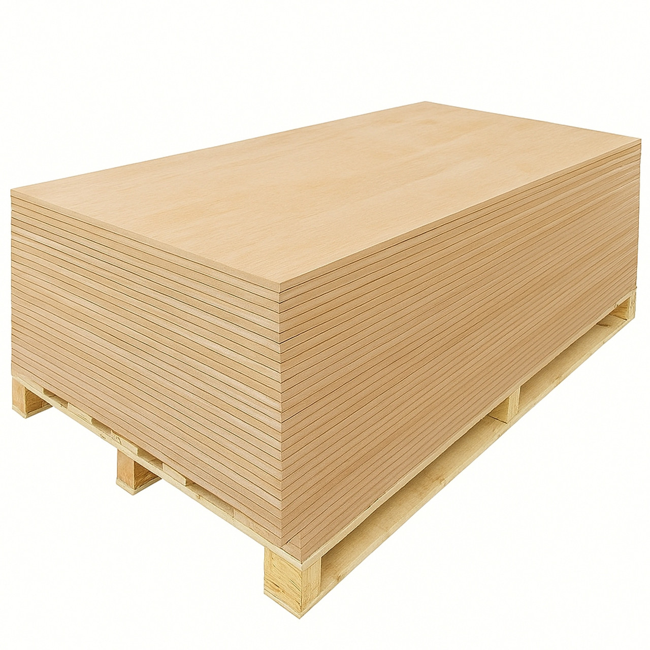 6mm Non-Structural Hardwood Faced Poplar Core PlywoodSheet 2440mm x 1220mm (8' x 4') FSC - Pallet Plus   GEN-64049
