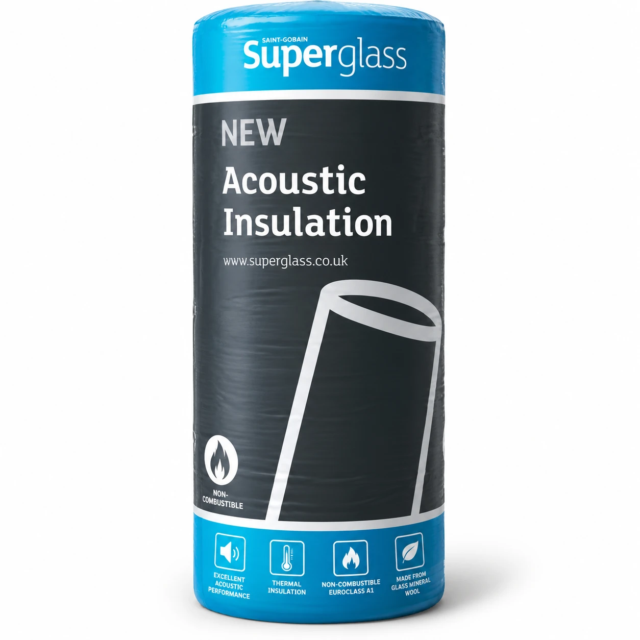 25mm Superglass Acoustic Partition Roll (APR) 11.25m x 2/600mm x 25mm 27m2/Roll