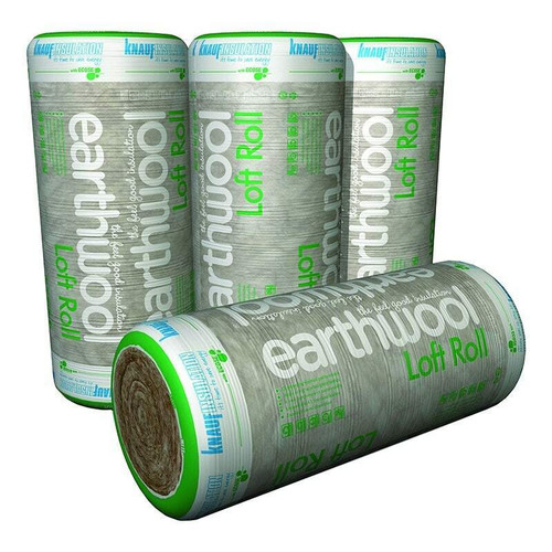 100mm - Knauf Loft Roll 44 Earthwool Insulation - 13.89m2 Pack 114784 KNF-50100