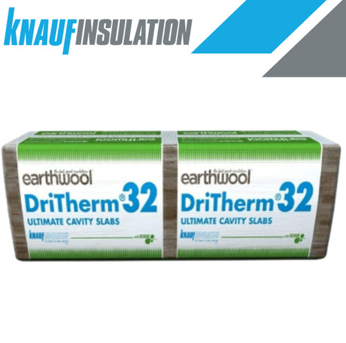 150mm Knauf DriTherm 32 Ultimate Cavity Wall Slab -2.18m2 Pack  580216 KNF-50309