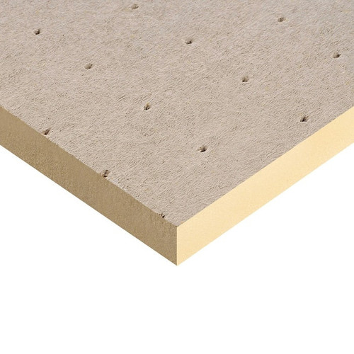 25mm- Kingspan Thermaroof TR27 PIR Flat Roof Insulation Board 1200 X 600 X 25mm -(8.64m2/Pack) 12 Sheets  ITR27025 KGS-50849