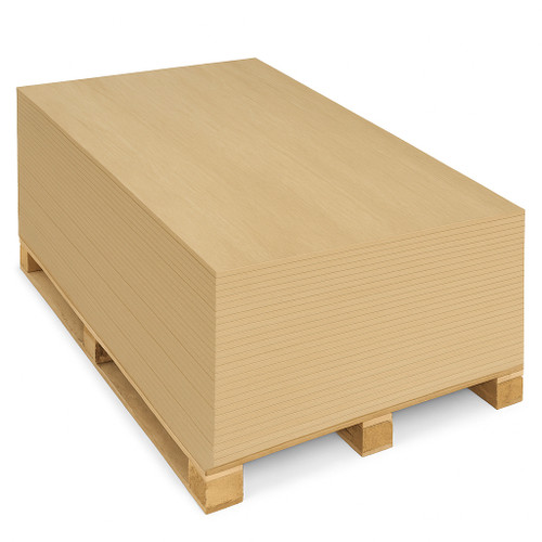 6mm Oak Veneered MDF Board Crown Cut A/B Grade 2440mm x 1220mm (8' x 4') - Single FSC - Pallet Plus   GEN-64031