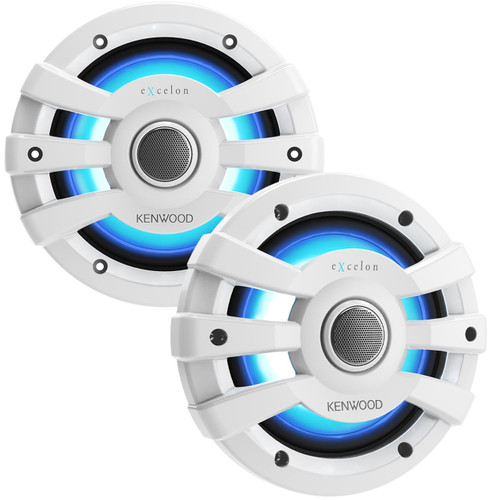 Kenwood XM65WL — 6.5" marine coaxial speakers, white