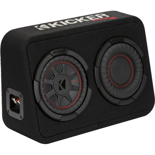 Kicker 48TCWRT672 — 6.75" thin enclosed sub, 2-ohm