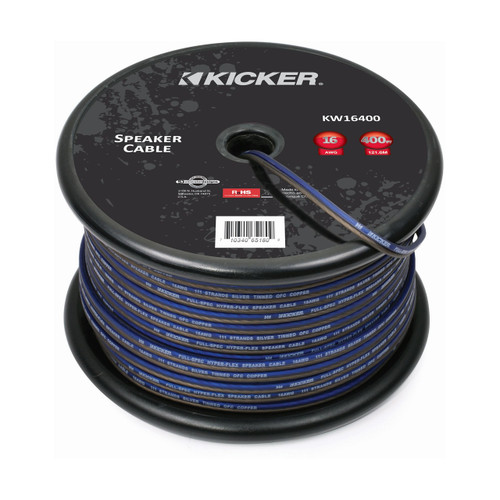 Kicker 46KW16400 K-Series 16AWG Speaker Wire, 400 FT