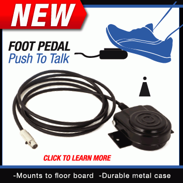 Kubota RTV Foot Pedal Push To Talk By Rugged Radios PTTFP