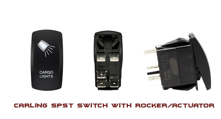 Switch ライト Kubota RTV Cargo Lights Rocker Switch by XTC Power Products