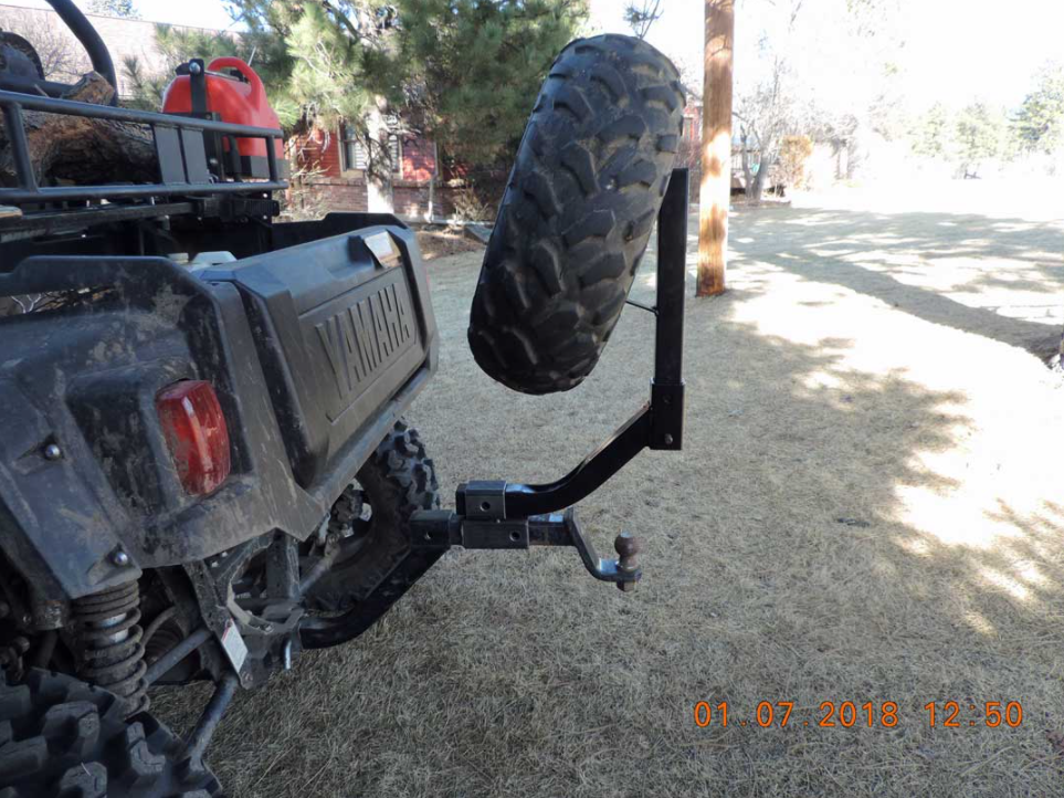 Kubota RTV Receiver Hitch Extender Piggyback Dual Receiver - Hornet ...
