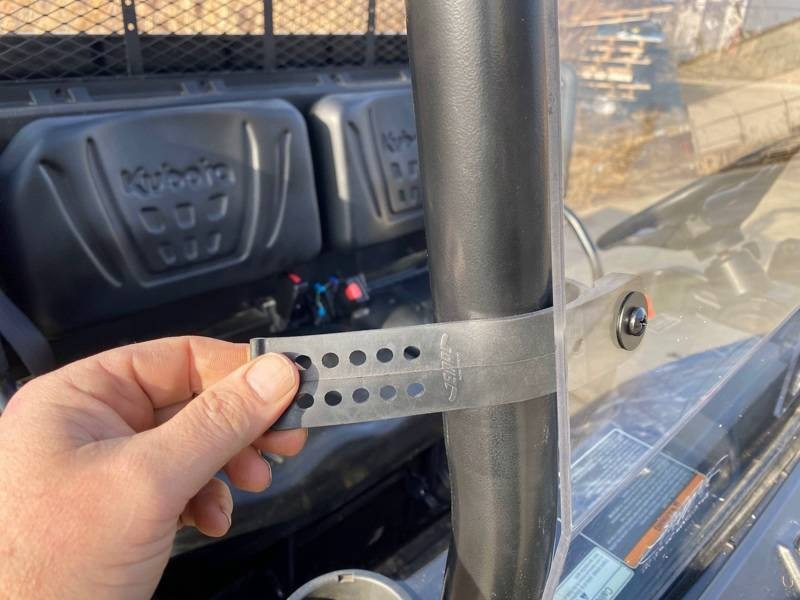 Kubota RTV Hard Coated Polycarbonate Windshield with Vent by