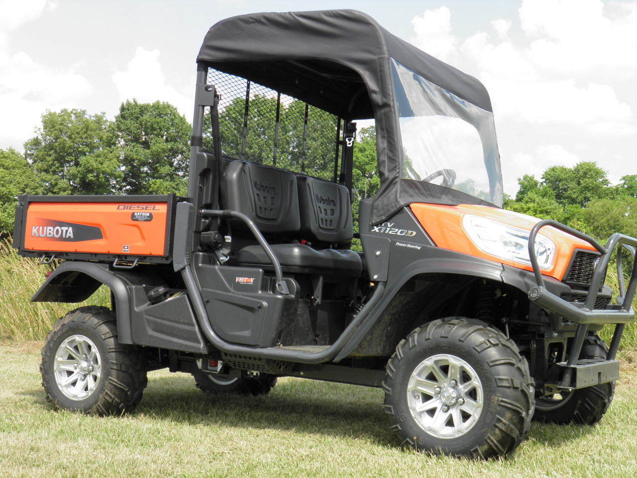 Kubota RTV XG850 (Sidekick) Vinyl Windshield/Roof Combo by 3 Star