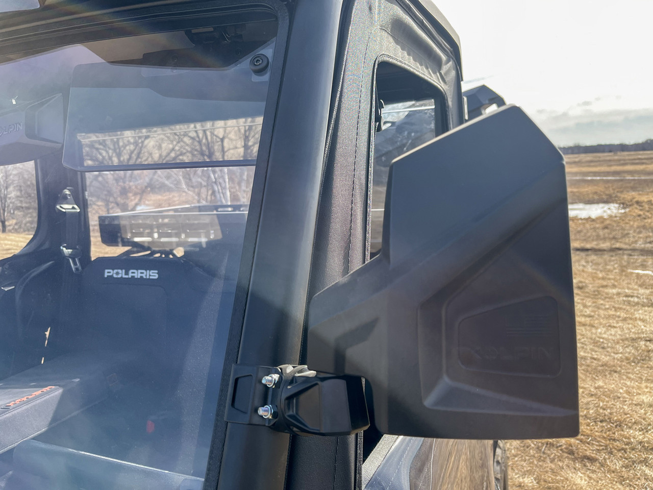 Kubota RTV/RTV-X/Sidekick Fold In Tall Portrait Side Mirror Set by